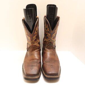 Justin Men's Cowboy Work Boots Style WK4682 Steel Toe Waterproof Size 111/2D